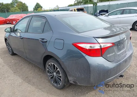 2015 Toyota Corolla S Plus из США, поврежденный, VIN 2T1BURHE8FC453119